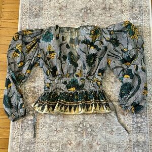 Ulla Johnson Multicolor Floral Blouse